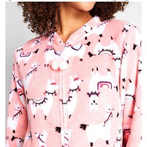 MODCLOTH Alpaca pink sleep onesie size L